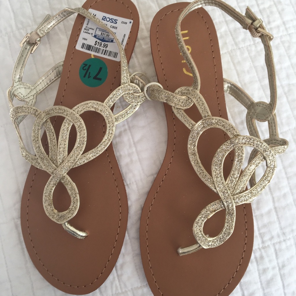 Unisa Gold Sandals